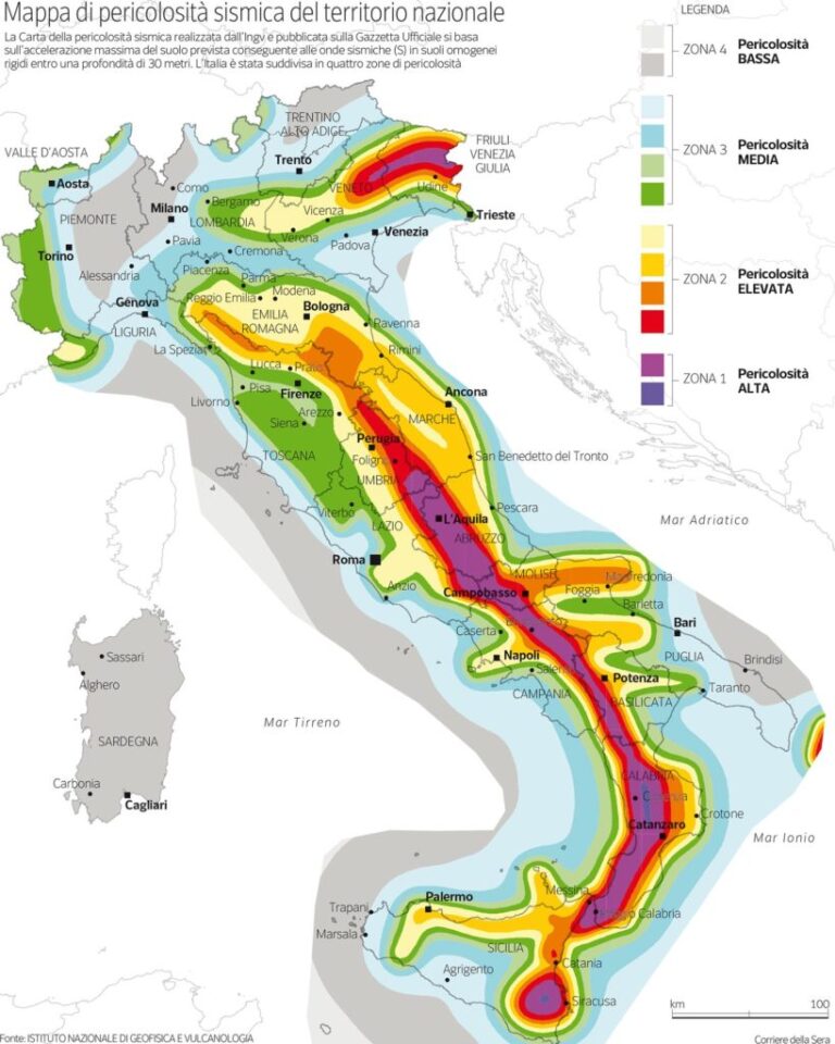 Classificazione Sismica 2020 Per Comune - Aggiornata A Dicembre 2020 ...