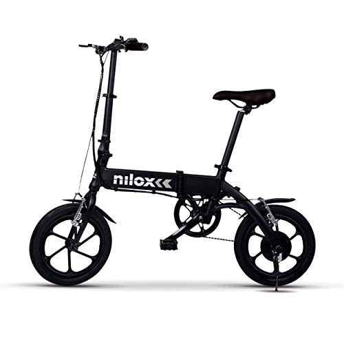 Nilox Doc X2 Plus, Bicicletta Elettrica Pieghevole, Motore 36v Unisex - Adulto, Nero, Taglia Unica