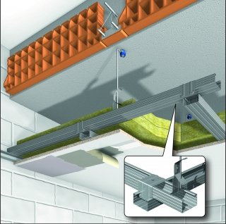 Gypsotech® di Fassa Bortolo comprende la lastra GipsoLIGNUM, utilizzabile anche per i controsoffitti isolanti.