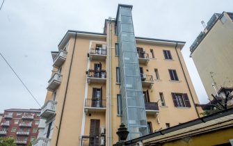 Inaugurazione condominio che ha beneficato dell'ecobonus in Viale Murillo 10 (Carlo Cozzoli/Fotogramma, Milano - 2019-10-15) p.s. la foto e' utilizzabile nel rispetto del contesto in cui e' stata scattata, e senza intento diffamatorio del decoro delle persone rappresentate