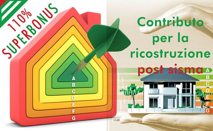 Superbonus e contributo per la ricostruzione post sisma