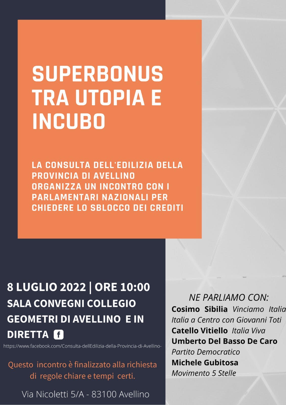 “Superbonus tra utopia e incubo”: Consulta dell'edilizia a confronto con Sibilia, De Caro, Gubitosa e Vitiello - Orticalab