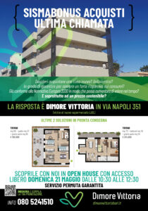 Abitare contemporaneo a condizioni sostenibili: domenica l'Open House a Dimore Vittoria a Bari