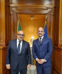 Il Commissario Castelli incontra il Ministro alla Cultura Gennaro Sangiuliano -
