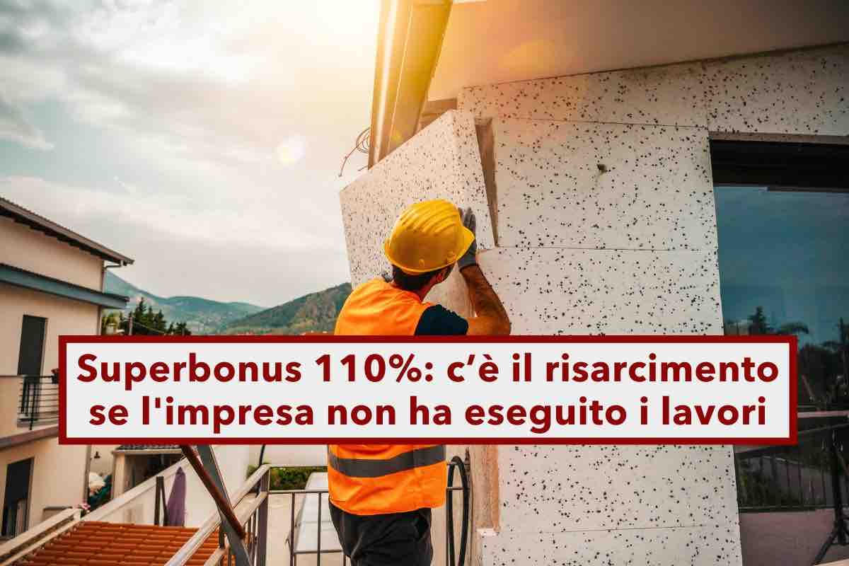 Superbonus 110%, puoi ottenere un risarcimento se l'impresa non ha completato i lavori e hai perso il bonus: la sentenza - Brocardi.it